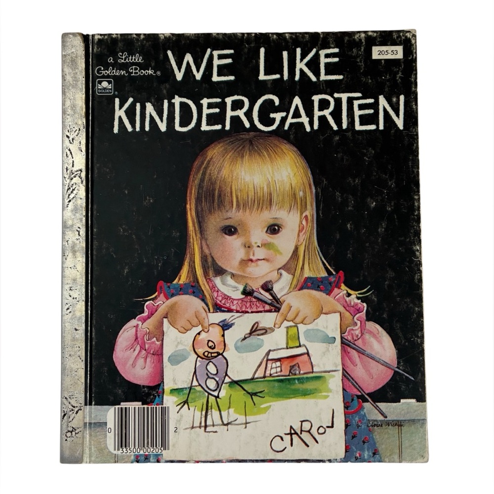 🎉6/$20 VINTAGE ‘WE LIKE KINDERGARTEN’ LITTLE GOLDEN BOOK